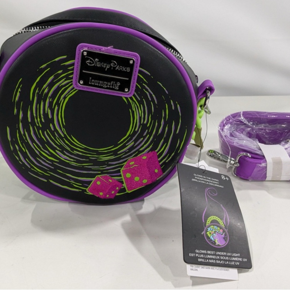 Loungefly Disney Parks Oogie Boogie Glow Crossbody Bag NWT